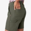 Pantalones cortos de carpintero de lona para mujer, 7″ Pantalones cortos de carpintero de lona para mujer, 7″