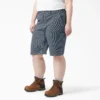 Pantalones cortos de carpintero de rayas Hickory para mujer talla grande