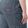 Pantalones cortos de carpintero de rayas Hickory para mujer talla grande