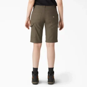 Pantalones cortos de carpintero Duck de corte holgado para mujer, 11 pulgadas