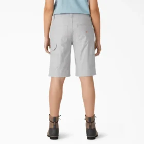 Pantalones cortos de carpintero Duck de corte holgado para mujer, 11 pulgadas