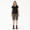 Pantalones cortos de carpintero Duck de corte holgado para mujer, 11 pulgadas Pantalones cortos de carpintero Duck de corte holgado para mujer, 11 pulgadas