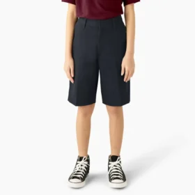Pantalones cortos de corte clásico para niñas, tallas 4-20