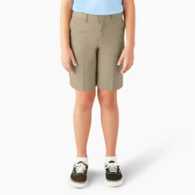 Pantalones cortos de corte clásico para niños, tallas 4-20