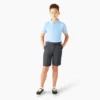 Pantalones cortos de corte clásico para niños, tallas 4-20