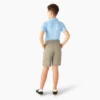 Pantalones cortos de corte clásico para niños, tallas 4-20