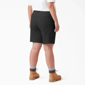 Pantalones cortos de corte holgado y refrescantes para mujer, talla grande, 23 cm