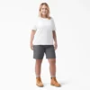 Pantalones cortos de corte holgado y refrescantes para mujer, talla grande, 23 cm Pantalones cortos de corte holgado y refrescantes para mujer, talla grande, 23 cm