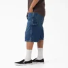 Pantalones cortos de mezclilla de carpintero desgastados y holgados, 13″ Pantalones cortos de mezclilla de carpintero desgastados y holgados, 13″