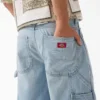 Pantalones cortos de mezclilla de carpintero desgastados y holgados, 13″ Pantalones cortos de mezclilla de carpintero desgastados y holgados, 13″