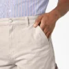 Pantalones cortos de pintor en jacquard tonal, 28 cm