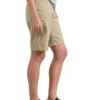 Pantalones cortos de sarga elástica de corte holgado de 10″ para mujer