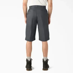 Pantalones cortos de trabajo de corte holgado con bolsillos multiuso, 15″ Pantalones cortos de trabajo de corte holgado con bolsillos multiuso, 15″