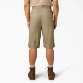 Pantalones cortos de trabajo de corte holgado con bolsillos multiuso, 15″ Pantalones cortos de trabajo de corte holgado con bolsillos multiuso, 15″