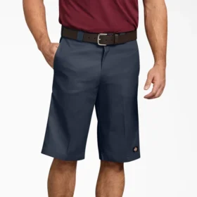 Pantalones cortos de trabajo de corte holgado con bolsillos multiuso, 33 cm