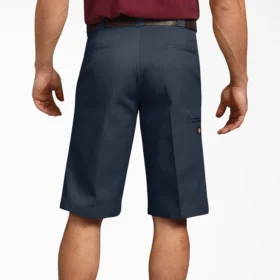 Pantalones cortos de trabajo de corte holgado con bolsillos multiuso, 33 cm