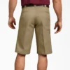 Pantalones cortos de trabajo de corte holgado con bolsillos multiuso, 33 cm