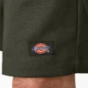 Pantalones cortos de trabajo de corte holgado y frente liso, 13″ Pantalones cortos de trabajo de corte holgado y frente liso, 13″