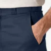 Pantalones cortos de trabajo de corte holgado y frente liso, 13″ Pantalones cortos de trabajo de corte holgado y frente liso, 13″