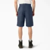 Pantalones cortos de trabajo de corte holgado y frente liso, 13″ Pantalones cortos de trabajo de corte holgado y frente liso, 13″