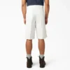 Pantalones cortos de trabajo de corte holgado y frente liso, 13″