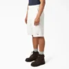 Pantalones cortos de trabajo de corte holgado y frente liso, 13″