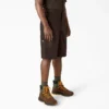 Pantalones cortos de trabajo de corte holgado y frente liso, 13″ Pantalones cortos de trabajo de corte holgado y frente liso, 13″