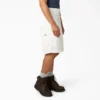 Pantalones cortos de trabajo de corte holgado y frente liso, 13″