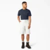 Pantalones cortos de trabajo de corte holgado y frente liso, 13″