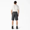 Pantalones cortos de trabajo de corte holgado y frente liso, 13″ Pantalones cortos de trabajo de corte holgado y frente liso, 13″