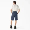 Pantalones cortos de trabajo de corte holgado y frente liso, 13″ Pantalones cortos de trabajo de corte holgado y frente liso, 13″