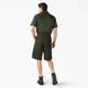 Pantalones cortos de trabajo de corte holgado y frente liso, 13″ Pantalones cortos de trabajo de corte holgado y frente liso, 13″