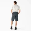 Pantalones cortos de trabajo de corte holgado y frente liso, 13″ Pantalones cortos de trabajo de corte holgado y frente liso, 13″