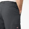 Pantalones cortos de trabajo de corte holgado y frente liso, 13″ Pantalones cortos de trabajo de corte holgado y frente liso, 13″