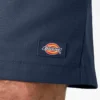 Pantalones cortos de trabajo de corte holgado y frente liso, 13″ Pantalones cortos de trabajo de corte holgado y frente liso, 13″