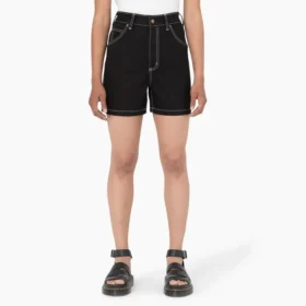 Pantalones cortos de vaqueros de carpintero para mujer, 5″