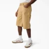 Pantalones cortos holgados de lona de carpintero desgastados, 13″ Pantalones cortos holgados de lona de carpintero desgastados, 13″