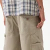 Pantalones cortos holgados de lona de carpintero desgastados, 13″ Pantalones cortos holgados de lona de carpintero desgastados, 13″