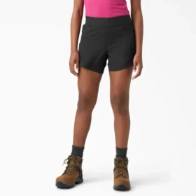 Pantalones cortos sin cordón de ajuste holgado y refrescantes para mujer, 5″