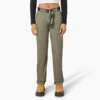Pantalones de carpintero de corte holgado para mujer
