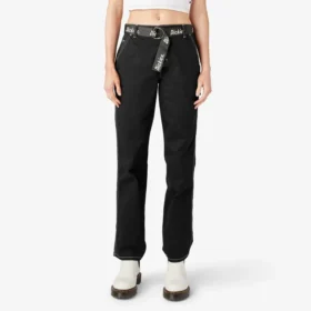 Pantalones de carpintero de corte holgado para mujer