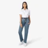 Pantalones de carpintero de corte holgado para mujer