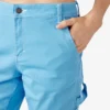 Pantalones de carpintero de corte recto ajustado con dobladillo enrollado para mujer