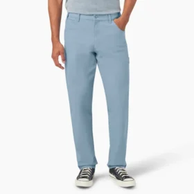 Pantalones de carpintero de lona de pato con lavado a la piedra y corte holgado