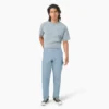 Pantalones de carpintero de lona de pato con lavado a la piedra y corte holgado