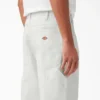 Pantalones de carpintero de lona de pato con lavado a la piedra y corte holgado