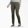 Pantalones de carpintero de lona para mujer, corte ajustado y elástico Pantalones de carpintero de lona para mujer, corte ajustado y elástico
