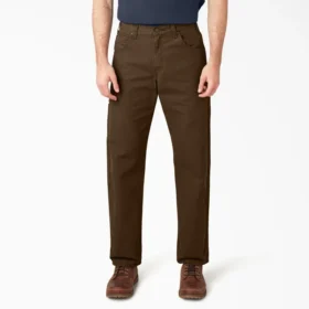 Pantalones de carpintero de lona pesada de corte holgado