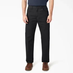 Pantalones de carpintero de lona pesada de corte holgado