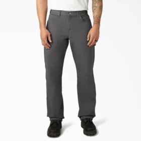 Pantalones de carpintero de lona pesada de corte holgado